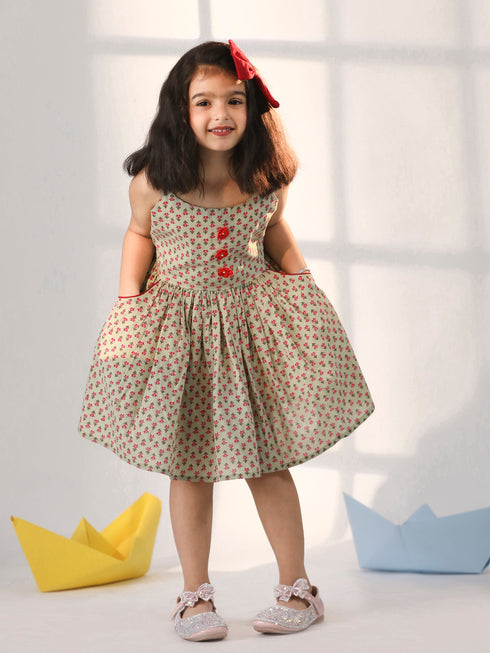 Girl's' Mint Green Dress